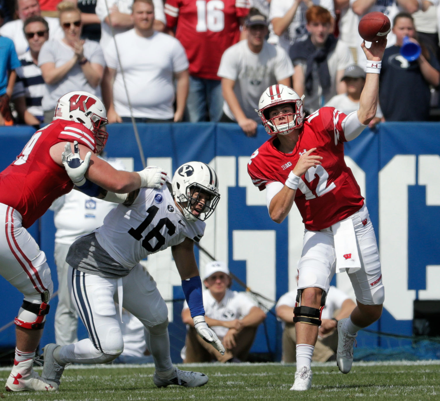 Sept. 16 - No. 10 Wisconsin 40, Brigham Young 6